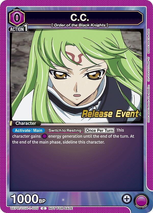 C.C. (005) - Code Geass: Lelouch of the Rebellion Release Event Cards (UE04BT_RE)