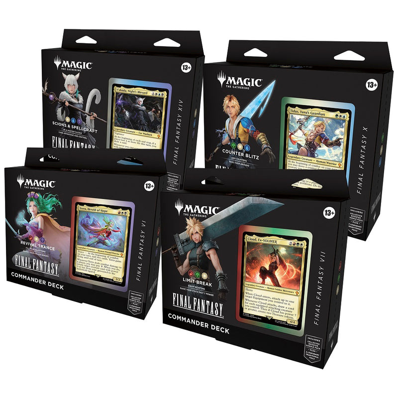 (PRE-ORDER) MTG FINAL FANTASY COMMANDER BUNDLE ( ALL 4 BOXES)